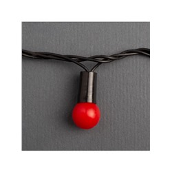 Гирлянда «Нить» 20 м с насадками «Шарики 1.5 см», IP44, тёмная нить, 200 LED, свечение красное, 8 режимов, 220 В