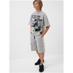 Комплект трикотажный для мальчиков: фуфайка (футболка), шорты