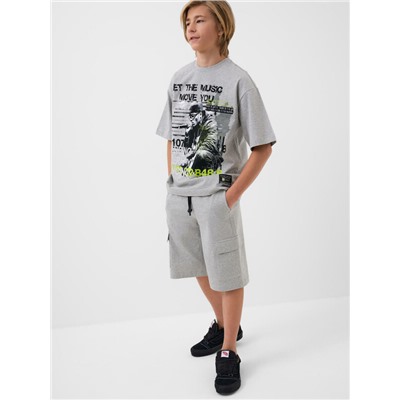 Комплект трикотажный для мальчиков: фуфайка (футболка), шорты