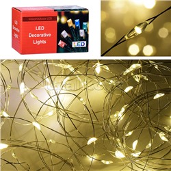 Электрогирлянда 10м, 100 ламп, теплый