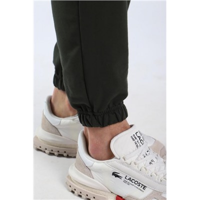 Брюки футер двухнитка с тонким начесом Арт. 1009 (Хаки)