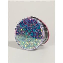 Зеркало складное «Мандала», d=7.2 см, с увеличением х2, МИКС