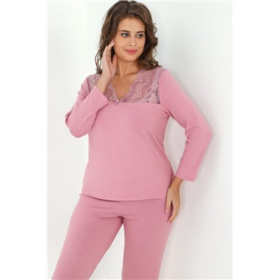 Пижама МИНДАЛЬ-2 (Сухая роза)