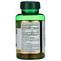 Nature's Bounty, Коэнзим Q-10, 200 мг, 80 мягких желатиновых капсул с быстрым высвобождением