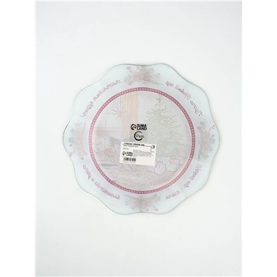 Тарелка новогодняя плоская «Новый год», d=23 см