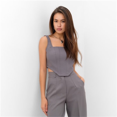 Корсет женский тканевый MIST Classic Collection, размер 48, серый