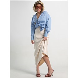 Юбка атласная Эвелин (сливочная) Ю15382-25М