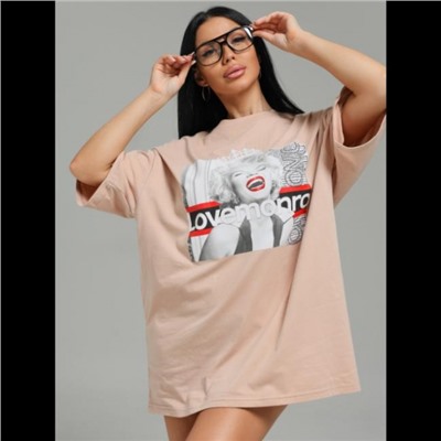 Футболка Амина (бежевый Монро)