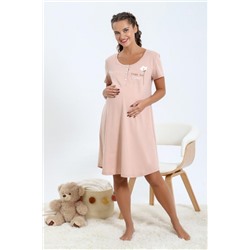 Сорочка ночная женская Хлопушек-1 (Бежевый)