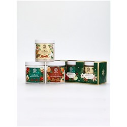 Соль для ванны, набор 3 шт. × 200 г, мандарин, яблочный пунш, имбирное печенье, URAL LAB