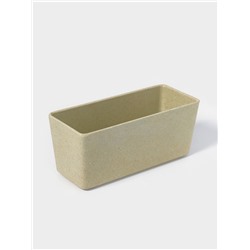 Кашпо для цветов WeatFiber, пластик, 17×7×7.5 см, бежевое
