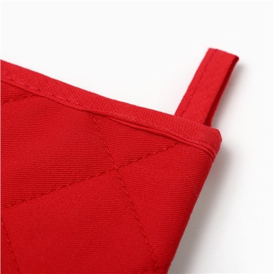 Варежка-прихватка «Этель» Christmas melody, 20×28 см, саржа, хлопок 100%, ватин 250 г/м²