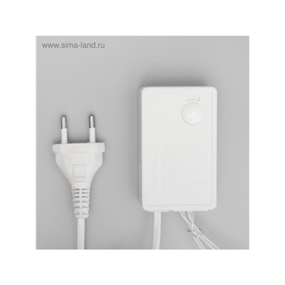 Гирлянда «Водопад» 2×1.5 м, IP44, прозрачная нить, 400 LED, свечение синее, 8 режимов, 220 В