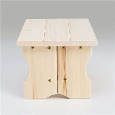 Лавка деревянная, 36×23×17 см, липа,«Добропаровъ»