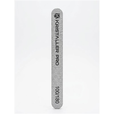 Kristaller Пилка маникюрная на деревянной основе тонкая, 100/180 грит, 17,8 см, 50 шт. 28328
