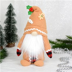 Новогоднее украшение Гном 12x7x30 см / B115 /уп 50/печенька (Мальчик)
