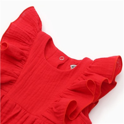 Боди детское MINAKU, рост 86-92 см, красное