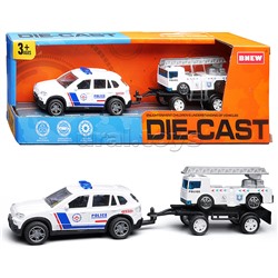 Машина "Городская служба полиции" металл, в коробке