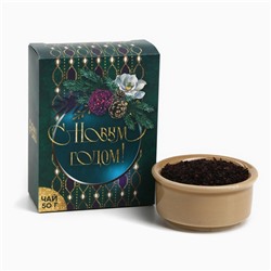 Подарочный набор новогодний «С Новым годом», чай, крем-мед, носки, термос