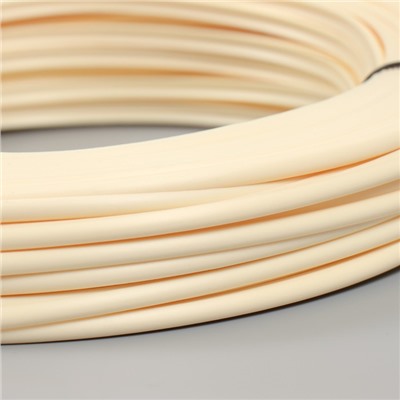 Ротанг искусственный гладкий 6 мм 100 м полутрубка (слоновая кость)