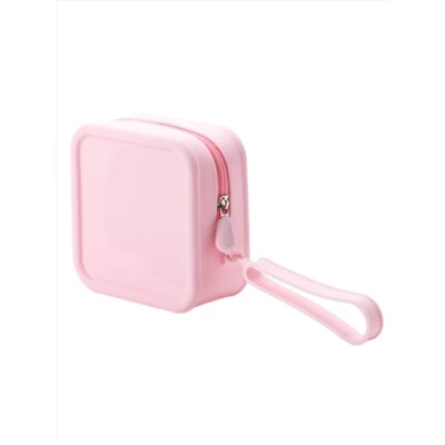 Kristaller Косметичка женская силиконовая, квадратная, розовый 27841