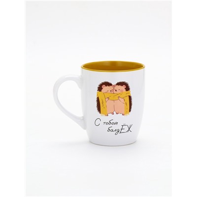 Кружка керамическая новогодняя «С тобой балдЁж», 690 мл