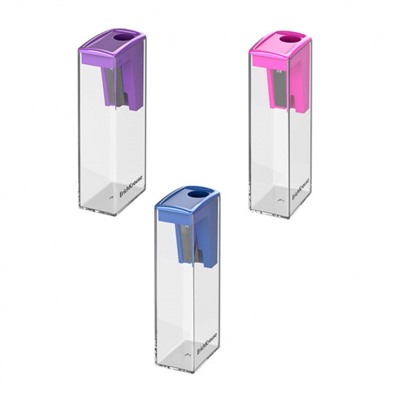 Точилка пластиковая с контейнером "Сити. Сияние" ассорти 60022 ErichKrause