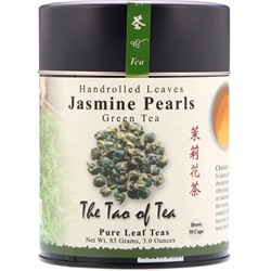 The Tao of Tea, свернутые вручную листья зеленого чая, жасминовый жемчуг, 85 г(3 унции)