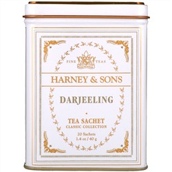 Harney & Sons, Дарджилинг, 20 чайных пакетиков, 1.4 унции (40 г)