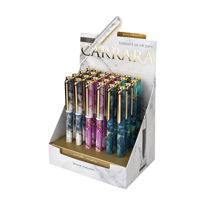 Ручка шариковая масляная 0.7мм "Carrara.Bright" синяя 20-0293/62 Bruno Visconti