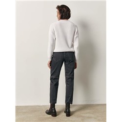 Mom Fit CONTE CON-591 Джинсы mom с высокой посадкой и горизонтальными швами