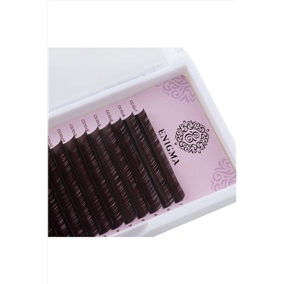 Enigma Ресницы на ленте Микс 16 линий 6-13 мм, C, 0,085 мм, черный KRISTALLER, 1130474