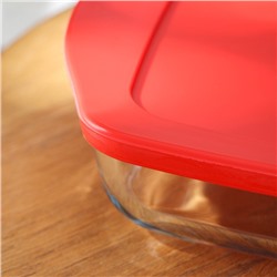 Форма для выпечки Paşabahçe Borcam, 1.95 л, с крышкой, прямоугольная, жаропрочное стекло, прозрачная