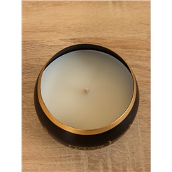 Свеча в чаше Yoga heal the soul, 200 г, 8.5×7 см, соевый воск, чёрная