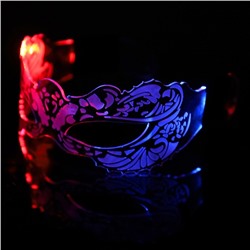 Светодиодные очки «Маскарад», 16.5×7×15.5 см, батарейки CR2032×2 (в комплекте), 3 режима, свечение RGB