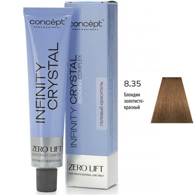 CONCEPT Infinity Crystal Гелевый полуперманентный краситель для волос 8/35 блондин золотисто-красный 60 мл