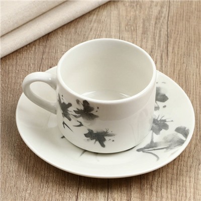 Чайная пара керамическая Dolce Ceramo. «Соцветие», 200 мл
