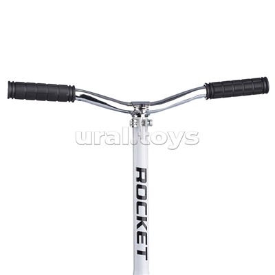 Самокат 2-х колесный ROCKET,колеса PU/ 145 мм,ABEC 7, белый