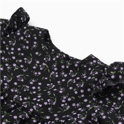 Платье для девочки «Крошка Я. Васильки», рост 74-80 см, чёрное