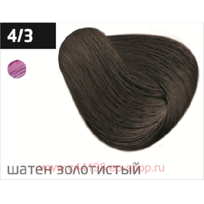 OLLIN PERFORMANCE  4/3 шатен золотистый 60мл Перманентная крем-краска для волос