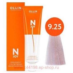 OLLIN "N-JOY" 9/25 - блондин фиолетово-махагоновый, перманентная крем-краска для волос 100мл