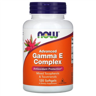 Now Foods, добавка с полным спектром витамина Е, улучшенная, 120 капсул