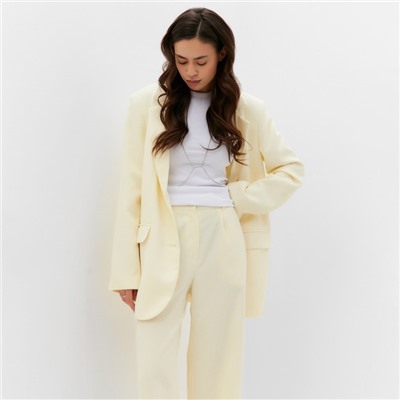 Пиджак женский MIST Velvet, размер 44-46, молочный