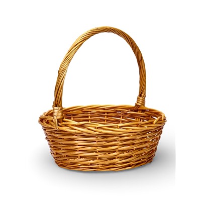 Корзина плетёная для хранения, лоза, натуральная, набор 3 шт.