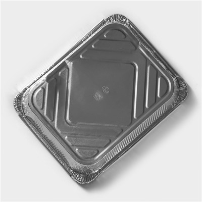 Формы для выпечки и запекания Доляна, набор 2 шт., 3.18 л, 32×26×6.5 см, фольга, серебристые