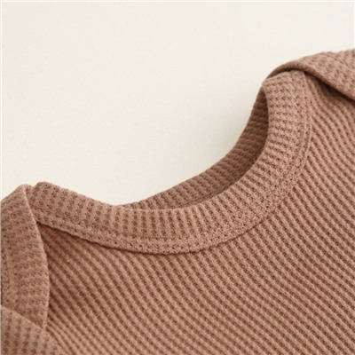 Набор боди 2 шт. SL HOME, рост 86-92 см, бежевый, кофейный