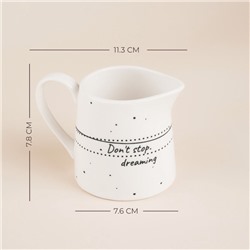 Молочник SL Home «Милый дом», 200 мл, фарфор, белый