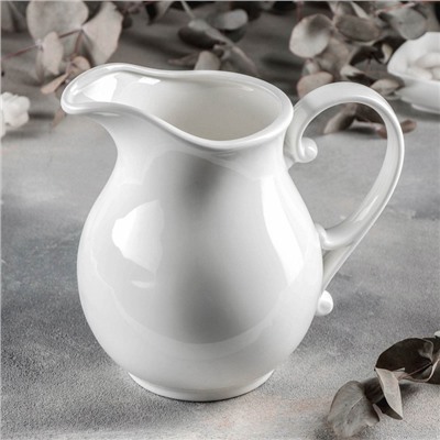 Кувшин фарфоровый Wilmax, 1.6 л, цвет белый