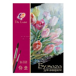 Бумага для акварели "Люкс"в папке, А3,16л плотность 200 г/м2