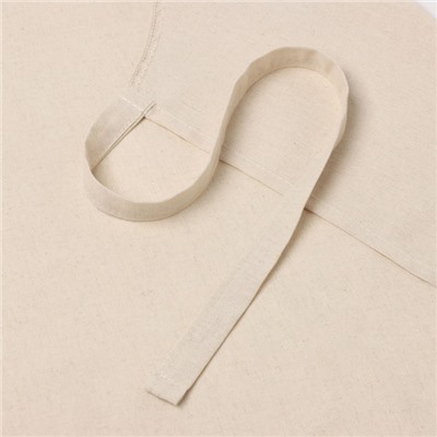 Фартук кухонный «Этель» ECO, 60×70 см, 70% хлопок, 30% лён, 190 г/м², молочный